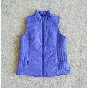 Northern Reflections Vest Women's Medium Purple Sleeveless Mock Neck Full Zip Up